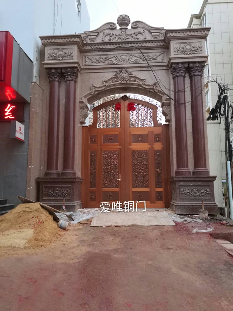 云南別墅庭院銅門(mén) (4)